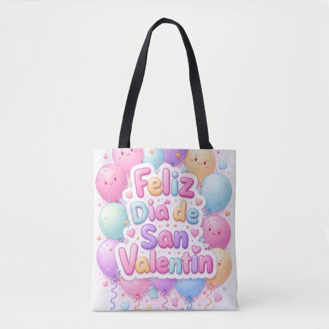 “Happy Valentine's Day” Bag – Romantic Gift (Front)