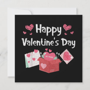 Happy Valentines Day Be Mine Cute Hearts