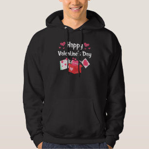 Happy Valentines Day Be Mine Cute Hearts V Day Paj Hoodie