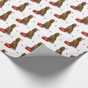 Happy Valentine's Day Be Mine Irish Setter (red 1) Wrapping Paper