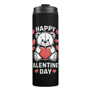 Happy Valentine's Day Bear vday Thermal Tumbler