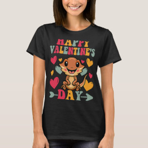 Happy Valentines Day Bearded Dragon Heart Love Gro T-Shirt