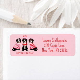 Happy Valentines Day Bernese Mountain Dogs