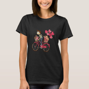 Happy Valentines Day Bicycle Lovely Relationship F T-Shirt