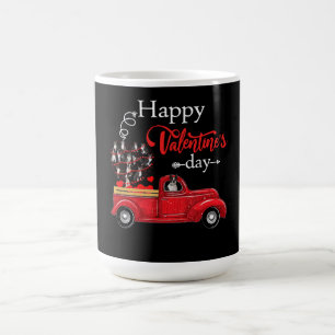 Happy Valentine's Day Boston Terrier Dog Coffee Mug