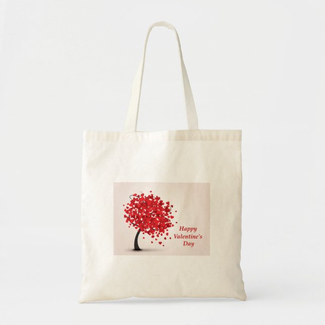 Happy Valentine's Day Budget Tote Bag (Front)