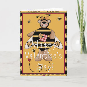 Happy Valentine's Day Bumble Bear Card d1