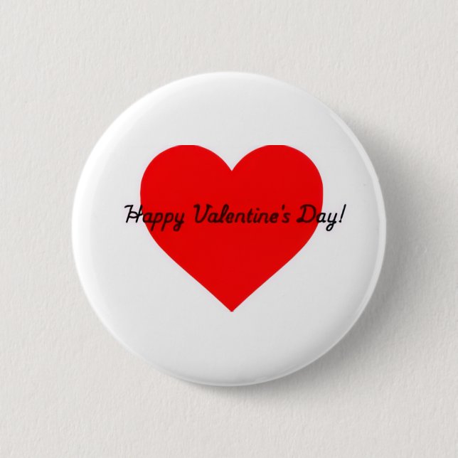 Happy Valentine's Day Button (Front)