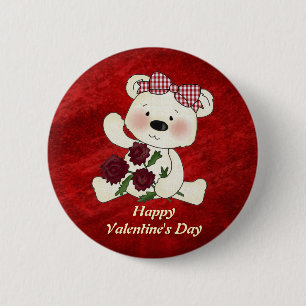 Happy Valentine's Day button