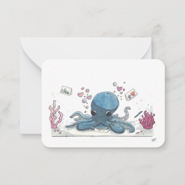 Happy Valentine's Day by Frankillie: Octopus Card (Front)