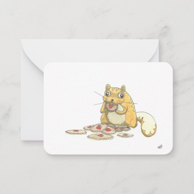 Happy Valentine's Day by Frankillie: Racoon Card (Front)