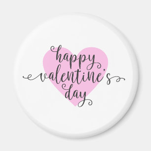 Happy Valentine's Day Calligraphy   Magnet