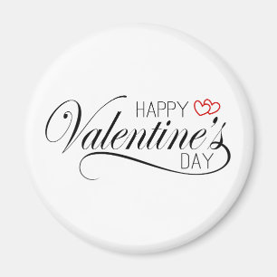 Happy Valentine's Day Calligraphy   Magnet