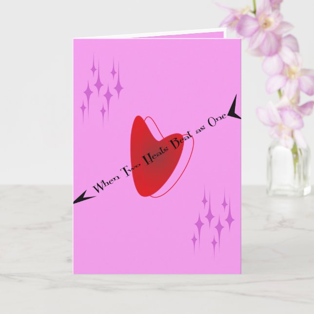 Happy Valentines Day Card (Orchid)