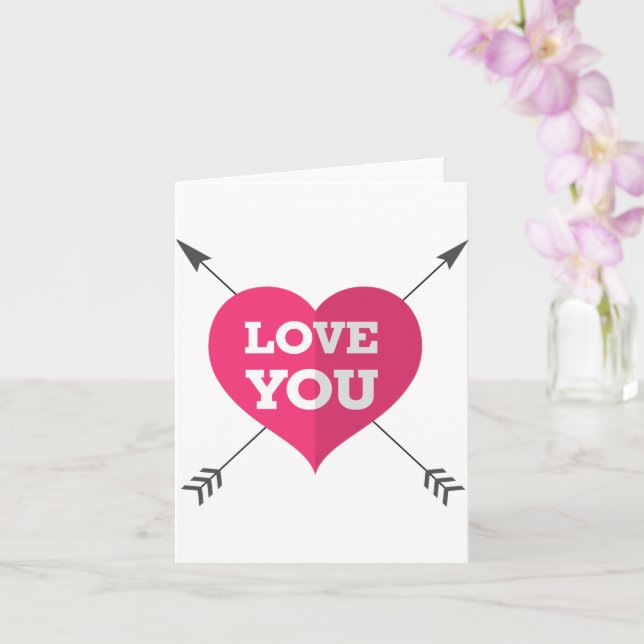 Happy Valentine's Day Card (Orchid)