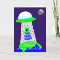 Happy Valentine's day card with alien by Jo Images