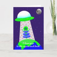 Happy Valentine's day card with alien by Jo Images