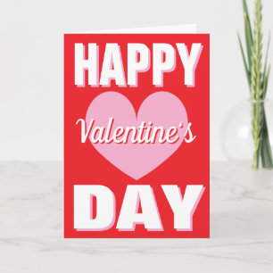 Happy Valentine's Day card with heart