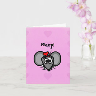 Happy Valentine's Day Card with Miki the Mouse