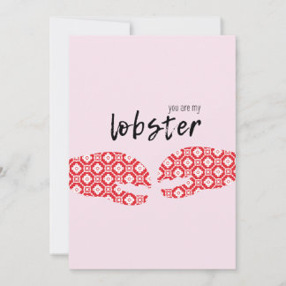 Happy Valentine's Day Card | You are my lobster!