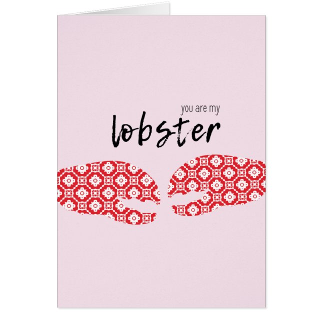 Happy Valentine's Day Card | You are my lobster! (Front)
