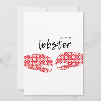 Happy Valentine's Day Card | You are my lobster!