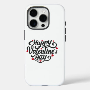 Happy Valentine's Day Celebration Logo iPhone 16 Pro Case