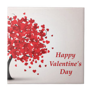 Happy Valentine's Day Ceramic Tile