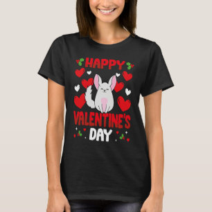 Happy Valentines Day Chinchilla Heart Love Animal T-Shirt
