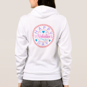 Happy Valentine's Day Circle Design-67127 Hoodie