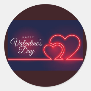 Happy Valentine's Day! Classic Round Sticker