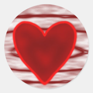 Happy Valentine's Day Classic Round Sticker