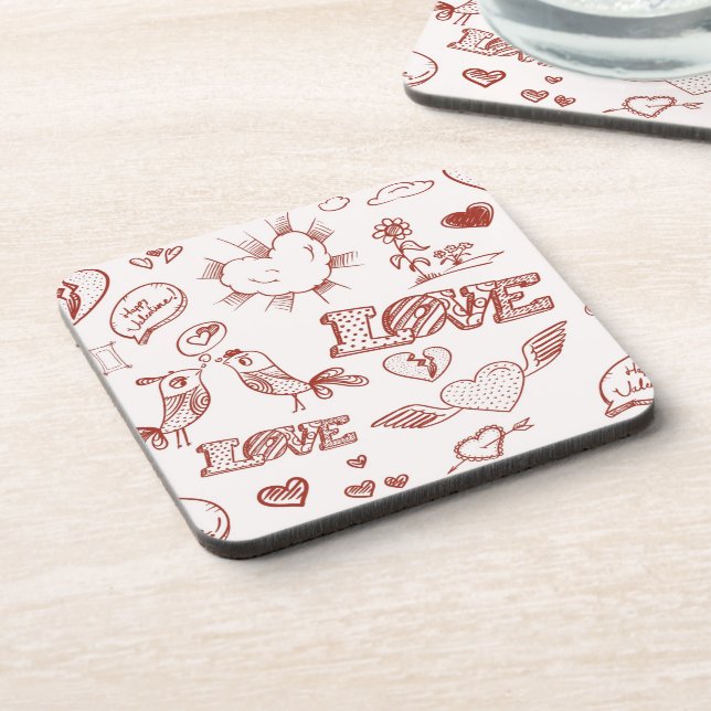 Happy Valentine's Day Coaster (Left Side)