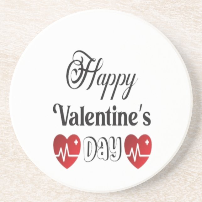 Happy valentine's day    coaster (Front)