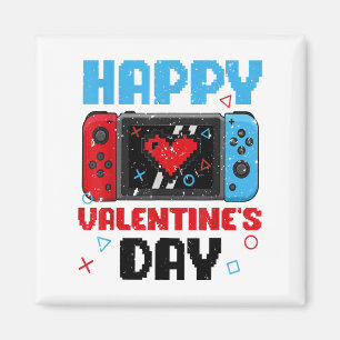 Happy Valentines Day Controller Video Game Heart B Magnet
