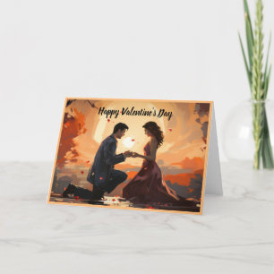 Happy Valentine's Day couple Holiday Card