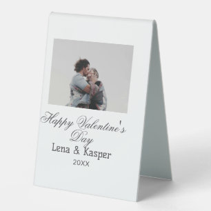 Happy Valentine's day couple photo modern simple t