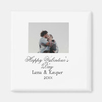 Happy Valentine's day couple photo modern simple t