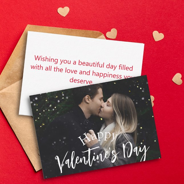 happy valentines day couple photo stylish card (Creator Uploaded)