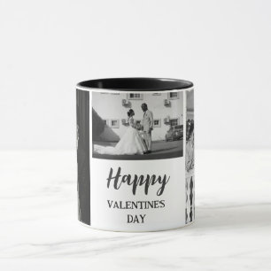 Happy valentine's day couple wedding photo mug