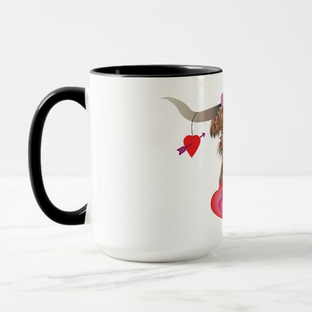 Happy Valentines Day Cow Mug (Left)