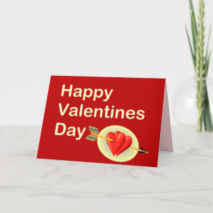Happy Valentines Day - Cupid's Arrow Holiday Card