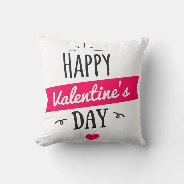 Happy valentines day cushion (Front)