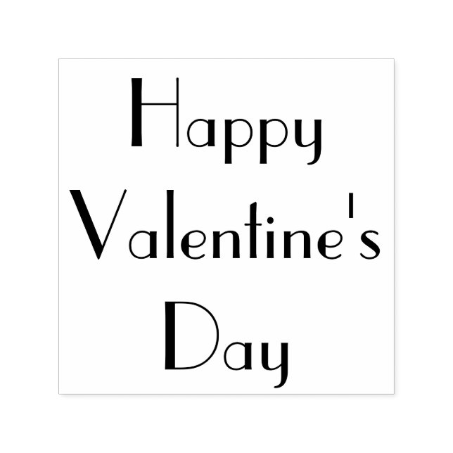 Happy Valentines Day Custom Self-inking Stamp (Design)