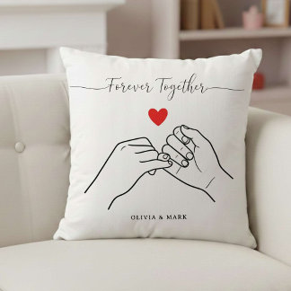 Happy Valentines Day Custom together love gift Cushion