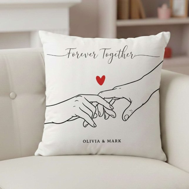 Happy Valentines Day Custom together love gift  Cushion (Creator Uploaded)