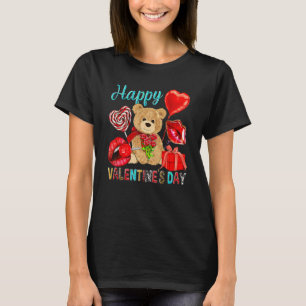 Happy Valentine's Day Cute Bear Western Valentine' T-Shirt