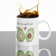 Happy Valentine's Day Cute Funny Simple Avocados