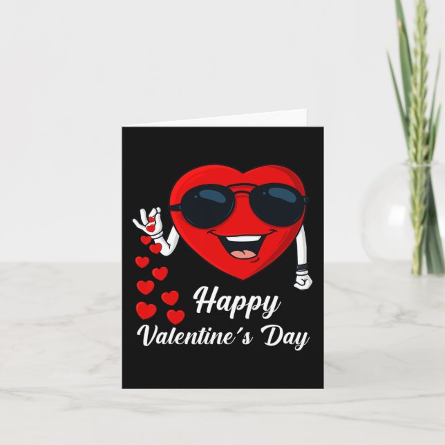 Happy Valentines Day Cute Heart Bae Fun Salting He Card (Front)