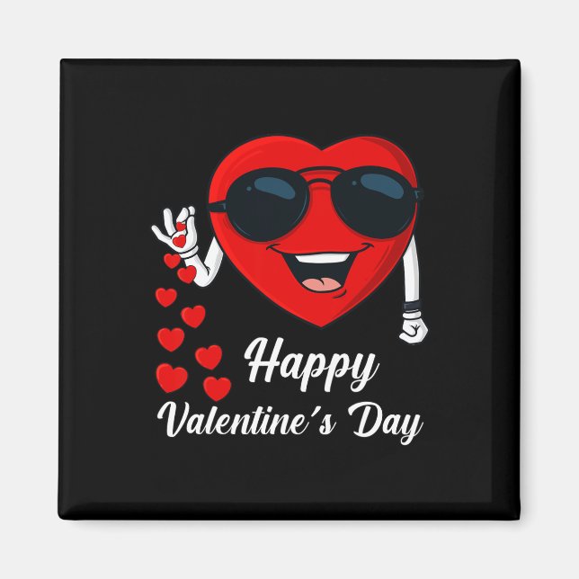 Happy Valentines Day Cute Heart Bae Fun Salting He Magnet (Front)